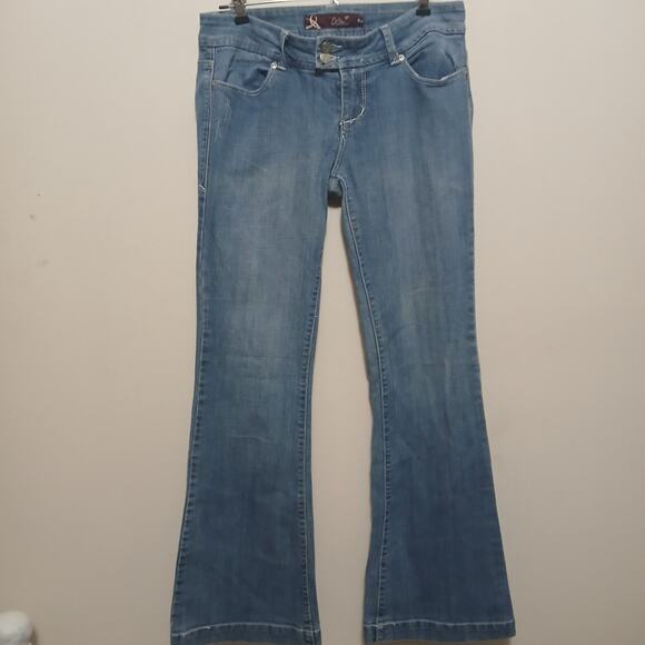 Vintage Y2K Chiqle Wide Leg Denim Jeans Boho Trendy Size 9/29 - Picture 1 of 11